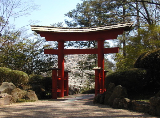 Red torii gate